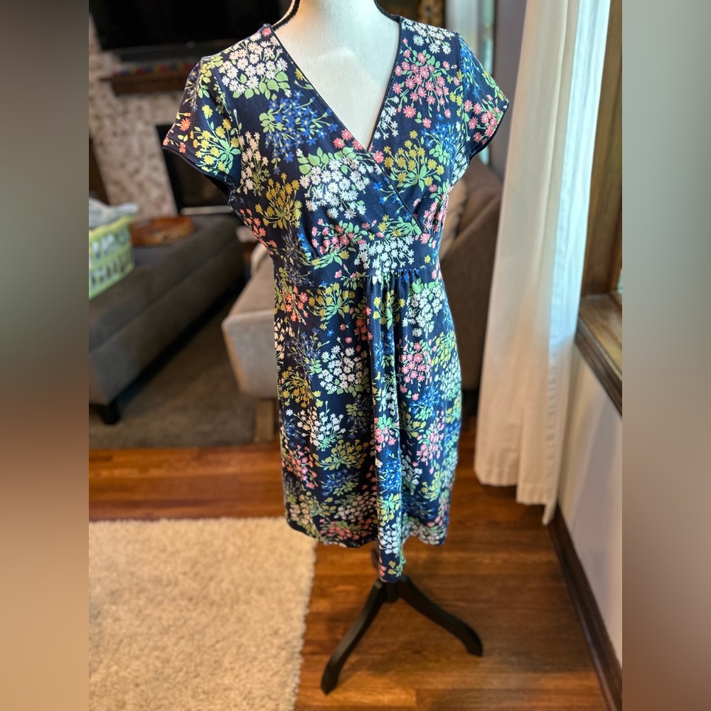 Boden navy floral summer dress